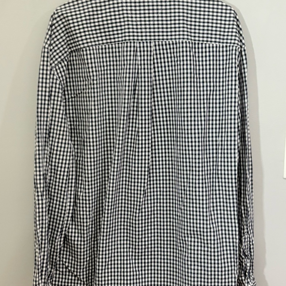 Tommy Hilfiger Men's Black and White Gingham Shirt - Picture 6 of 8